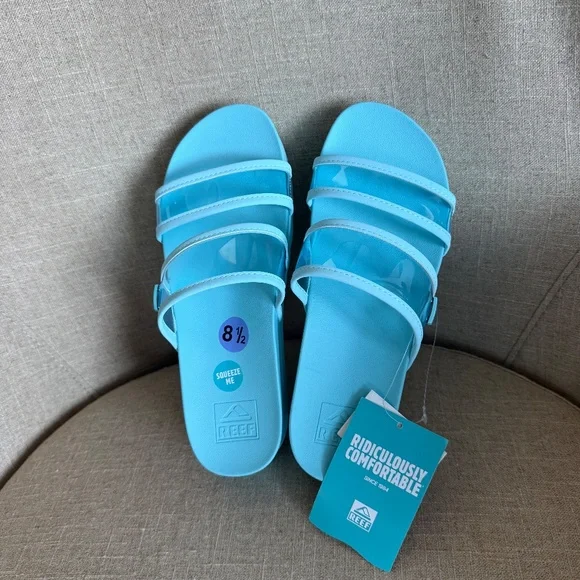 Brand NEW w tags! Womens Reef Vista Hi Energy Platform Sandal, S-8.5 blue - Picture 3 of 5